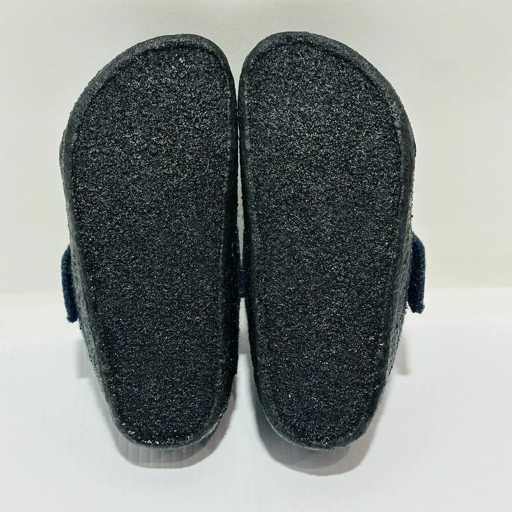 Birkenstock Zermatt HL Fit Blue Wool Felt Slippers Shoes Kids Size 11 /EU 29